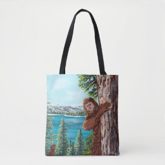 De Tela Bolso tote Sasquatch Bigfoot Lago Tahoe