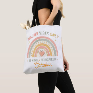 De Tela Bolso tote solo con vibraciones personalizadas par