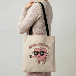 De Tela Bolso Tote Soltera y Sassy Regalo Divertido para u