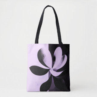 De Tela Bolso Totel Floral Abstracto Mínimo