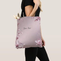 Bolso Totel Floral Rosa Delicado