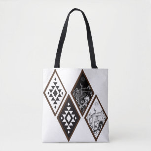 De Tela Bolso Totem Diamante del Desierto del Sudoeste