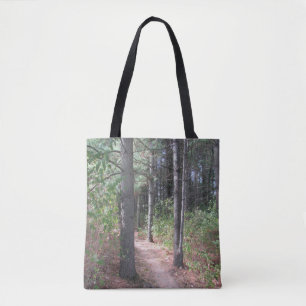 De Tela Bolso Totem Doble Cara Bosque Árboles