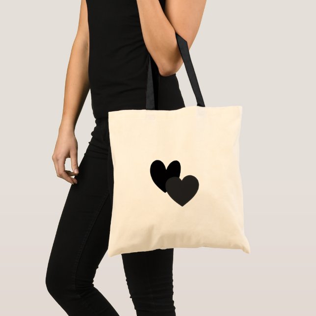 De Tela Bolso Totem Dos Corazones (Anverso (producto))