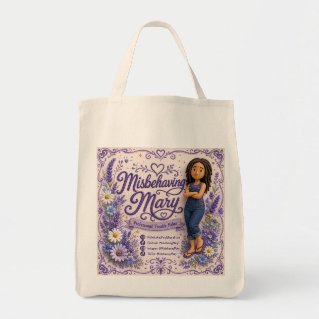 De Tela Bolso Totemaria Malcriada (Frente)