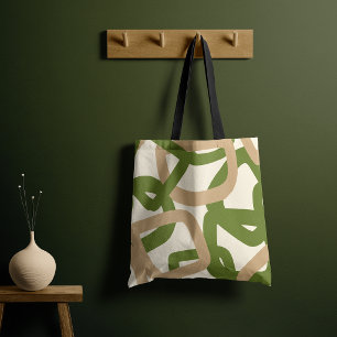 De Tela Bolso Totémico Verde Oliva