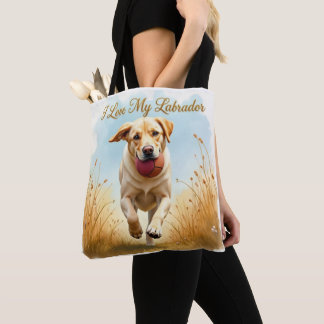 De Tela Bolso Toteo Me Encanta Mi Labrador