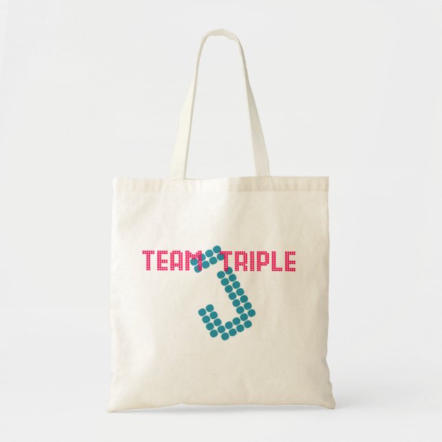 De Tela Bolso triple del equipo J (Frente)