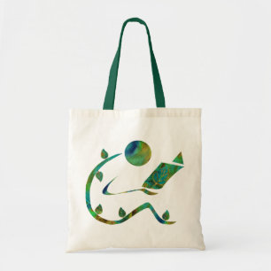 De Tela Bolso verde del lector