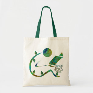 De Tela Bolso verde del lector 4R