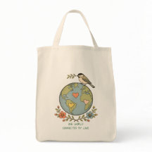Bolso Vintage Personalizado Un Mundo Unido Por El 