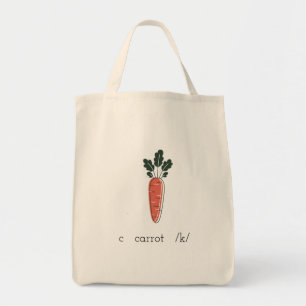 De Tela c zanahoria /k/ bolso