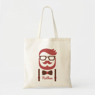 De Tela Caballero Bigote y Bolso con Pajarita