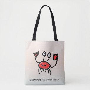 De Tela Cangrejo Confiado – Bolso Hombro Tote