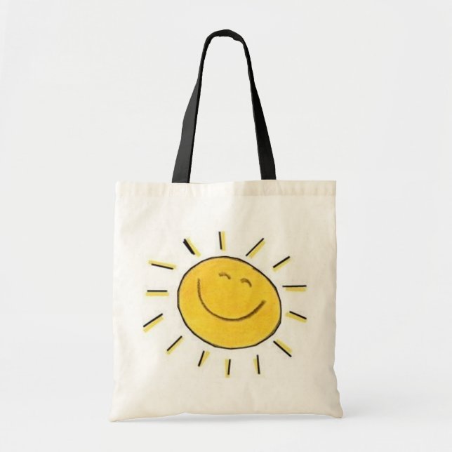 De Tela Cara feliz Sun - bolso (Frente)