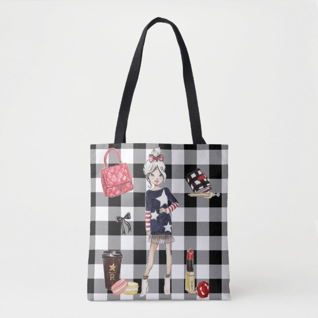 De Tela Chicas planificadores con bolso (Anverso)