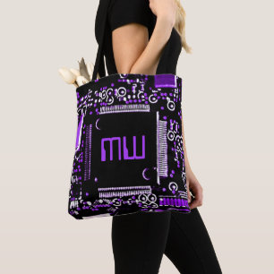 De Tela Circuito Purple 2 Monograma por todo el bolso