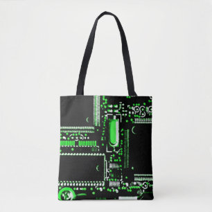 De Tela Circuito verde 2 en todo el bolso