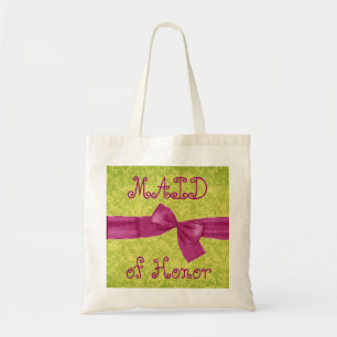 De Tela Criada del bolso del honor - rosa y arco y damasco