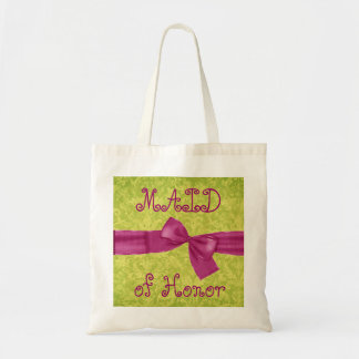 De Tela Criada del bolso del honor - rosa y arco y damasco