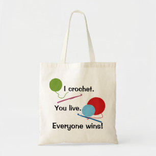 De Tela Crochet le vivo bolso