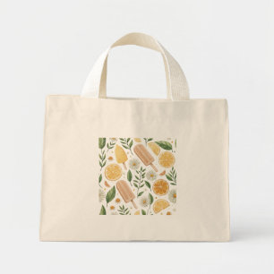 De Tela Diminuto Lemon Daisy Tiny Tote – Bolso Floral Mini
