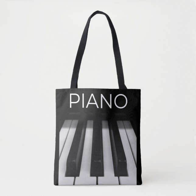 De Tela El bolso del piano, piano cierra el tote (Anverso)