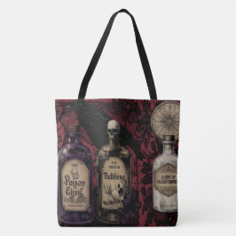 De Tela Elixires Curiosos & Bolso Grande Raven Hombro Lg.