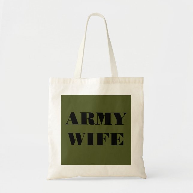 De Tela Esposa del ejército del bolso (Frente)