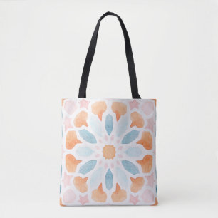 De Tela Estilo marroquí en bolso azul y naranja