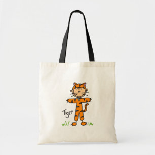 De Tela Figura del palillo en bolso del juego del tigre