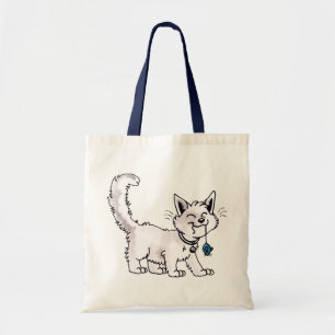 De Tela Gato con el bolso del ratón del juguete