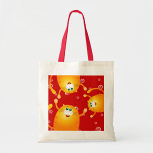 De Tela Gatos divertidos, bolso