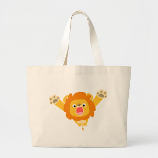 De Tela Gigante Aquí viene el bolso Trouble (lindo león personaliz