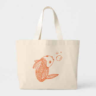 De Tela Gigante Bolso anaranjado del Goldfish