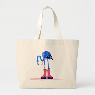 De Tela Gigante Bolso azul del flamenco