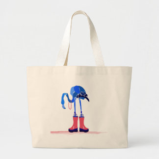 De Tela Gigante Bolso azul del flamenco