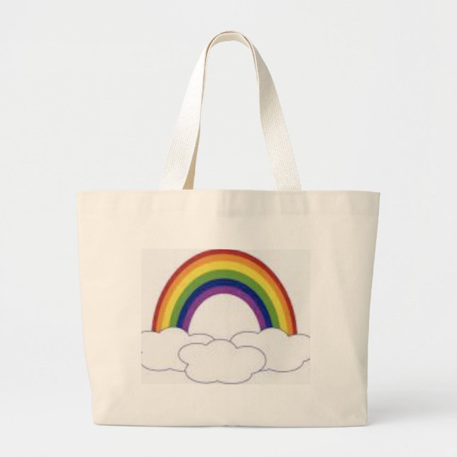 De Tela Gigante Bolso del arco iris (Frente)