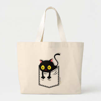 De Tela Gigante Bolso del bolsillo del gatito