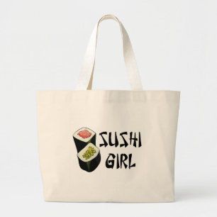 De Tela Gigante Bolso del chica del sushi