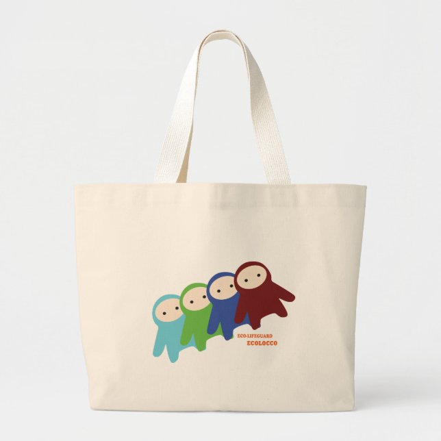 De Tela Gigante bolso del ecolocco (Frente)