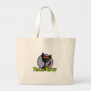 De Tela Gigante bolso del gatito del ninja