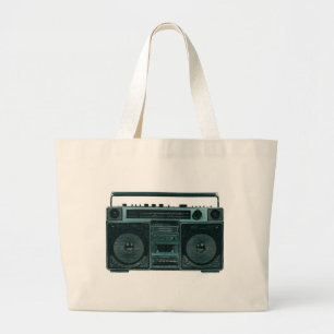 De Tela Gigante bolso estéreo retro
