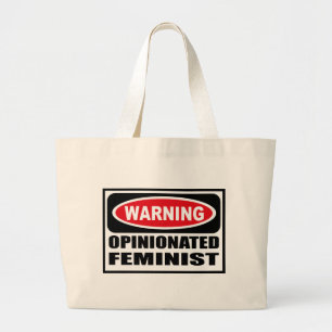 De Tela Gigante Bolso FEMINISTA PERTINAZ amonestador