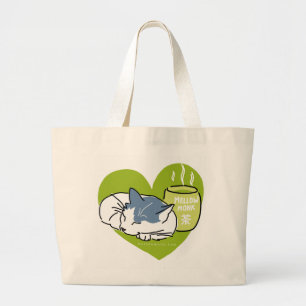 De Tela Gigante Bolso Grande Mellow Cat