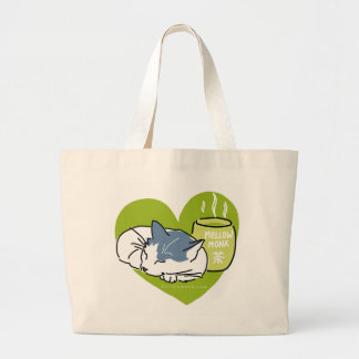 De Tela Gigante Bolso Grande Mellow Cat