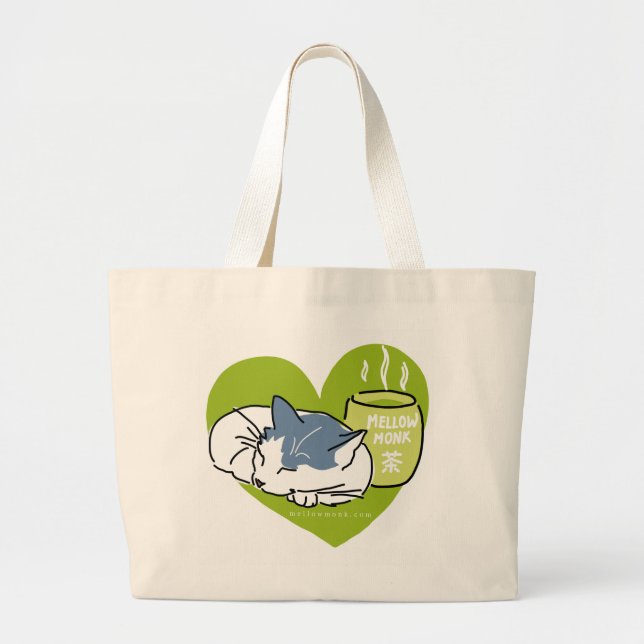 De Tela Gigante Bolso Grande Mellow Cat (Frente)