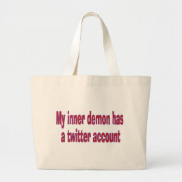 De Tela Gigante Bolso grande mi demonio interior
