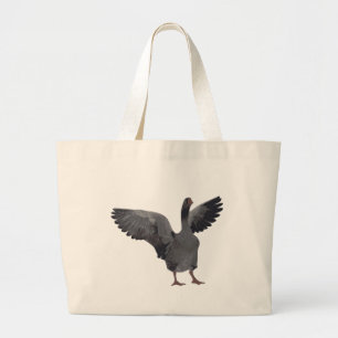 De Tela Gigante Bolso gris del ganso