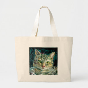 De Tela Gigante Bolso gris del Tabby